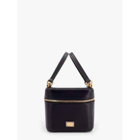 Sicily leather handbag with iconic logo plate