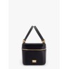 Sicily leather handbag with iconic logo plate