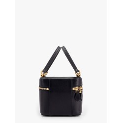 Sicily leather handbag with iconic logo plate