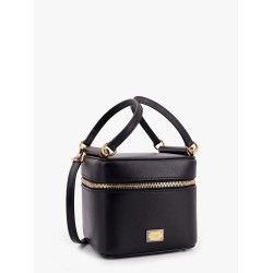 Sicily leather handbag with iconic logo plate