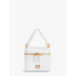 Sicily leather handbag with iconic logo plate