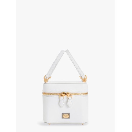 Sicily leather handbag with iconic logo plate