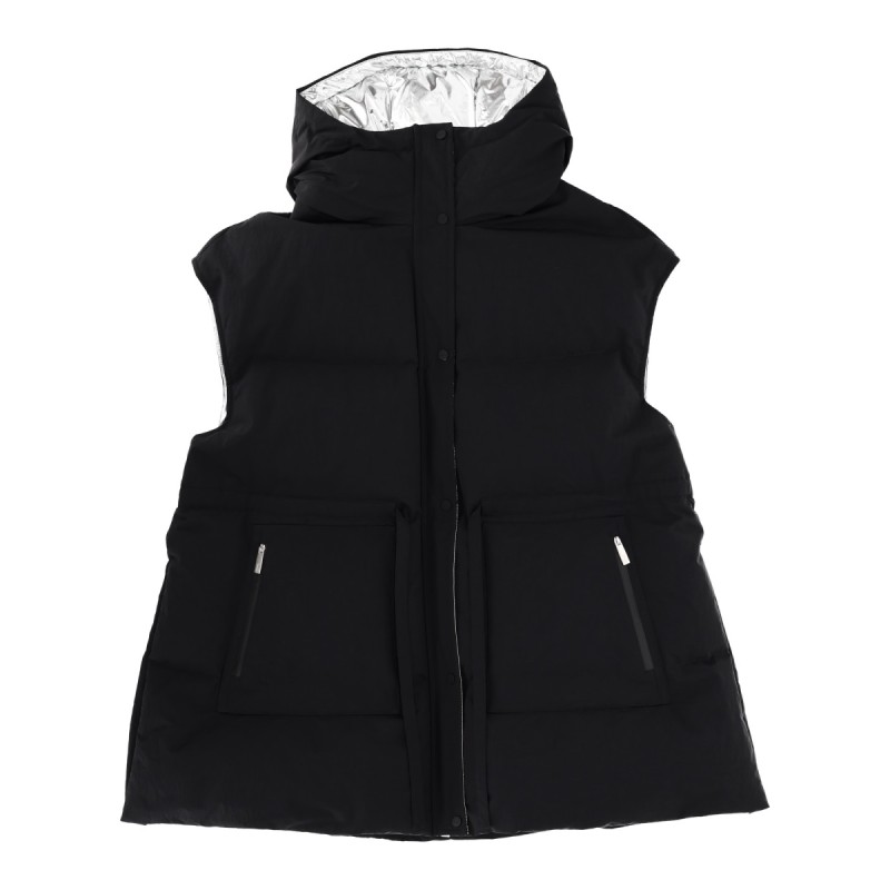 "CRINKLE METALLIC" VEST