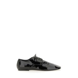SHINY LEATHER LACE-UP SHOE