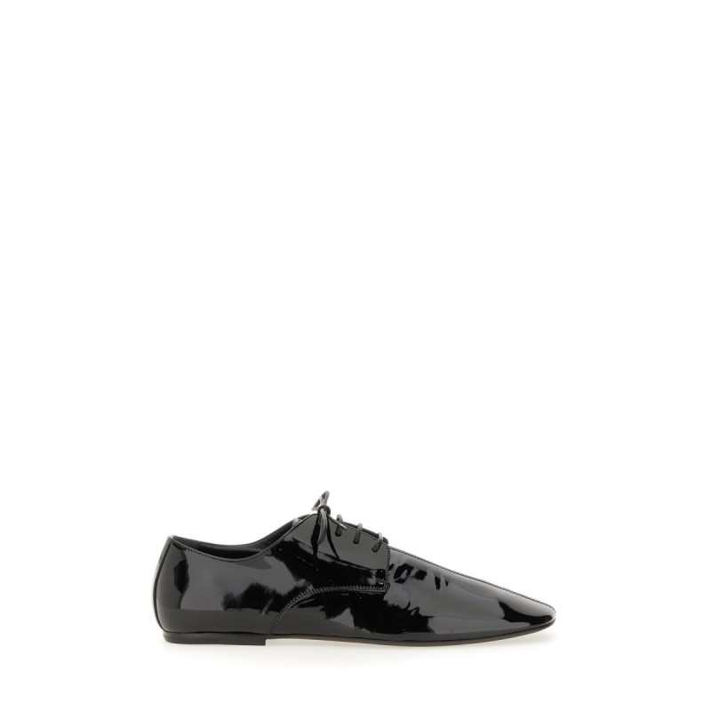 SHINY LEATHER LACE-UP SHOE