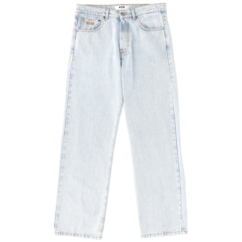 JEANS WITH EMBROIDERED LOGO