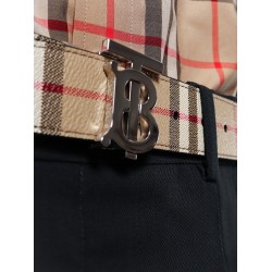 Reversible leather belt