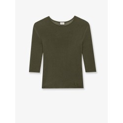 Semi-sheer certified viscose knitted top
