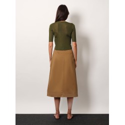 Semi-sheer certified viscose knitted top