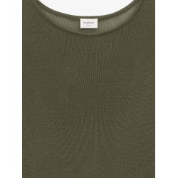 Semi-sheer certified viscose knitted top