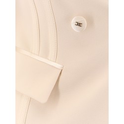 Essentials blazer with shoulder pads and covered buttons