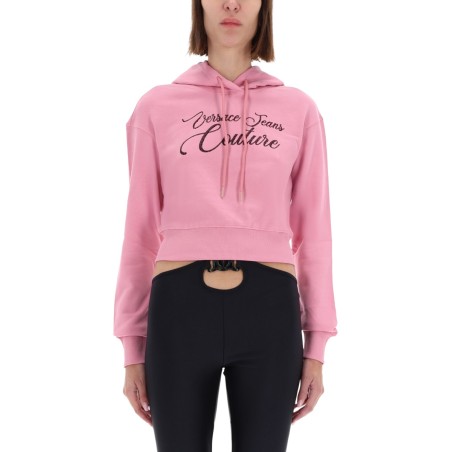 CROPPED SWEATSHIRT WITH LOGO