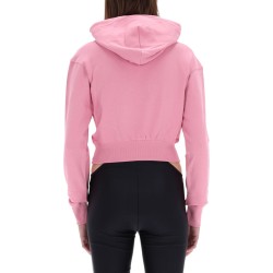 CROPPED SWEATSHIRT WITH LOGO