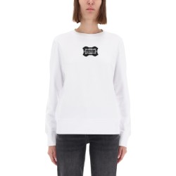 SWEATSHIRT WITH "BAROQUE" LOGO PATCH