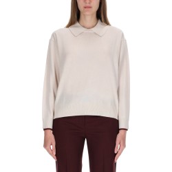 KNITTED COLLAR SWEATER