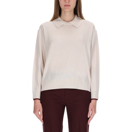 KNITTED COLLAR SWEATER