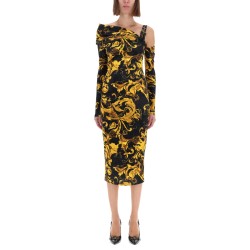 "PORCELAIN BAROQUE" PRINT DRESS