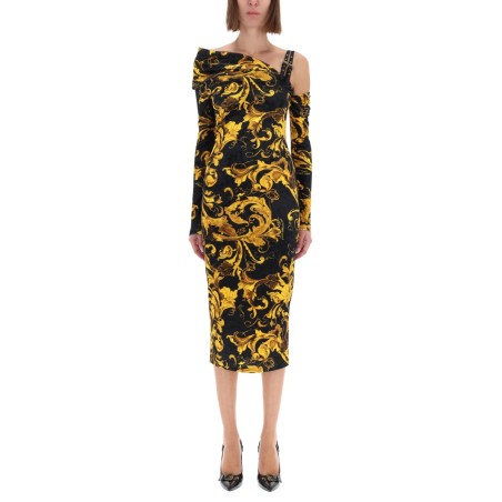 "PORCELAIN BAROQUE" PRINT DRESS