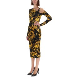 "PORCELAIN BAROQUE" PRINT DRESS