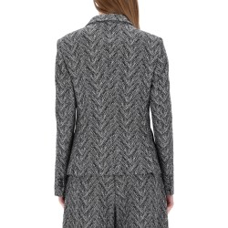 HERRINGBONE TWEED BLAZER