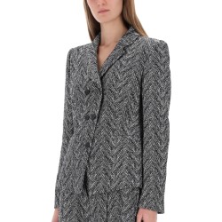 HERRINGBONE TWEED BLAZER