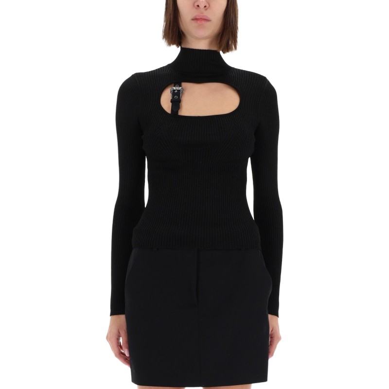 RIBBED TOP WITH BUCKLE