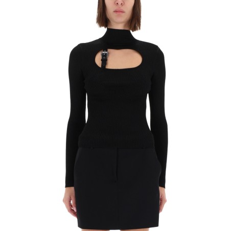 RIBBED TOP WITH BUCKLE