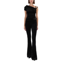 ONE-SHOULDER TOP WITH "BAROQUE" BUCKLE