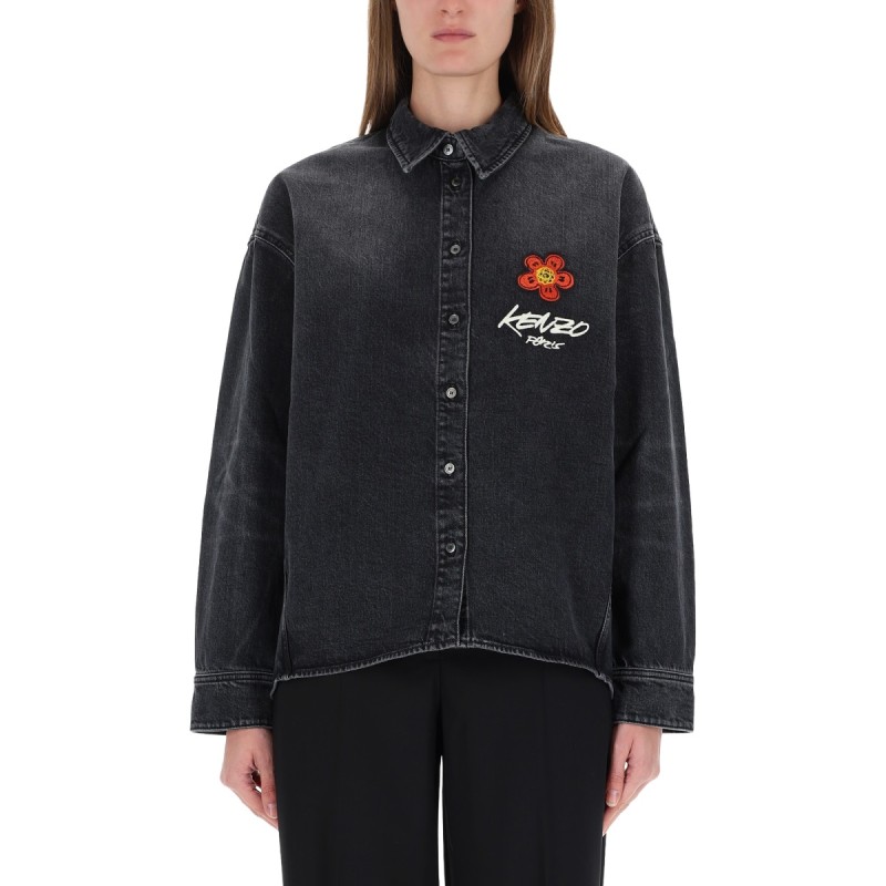"WORKWEAR" SHIRT WITH KENZO X FUTURA 2000 EMBROIDERY