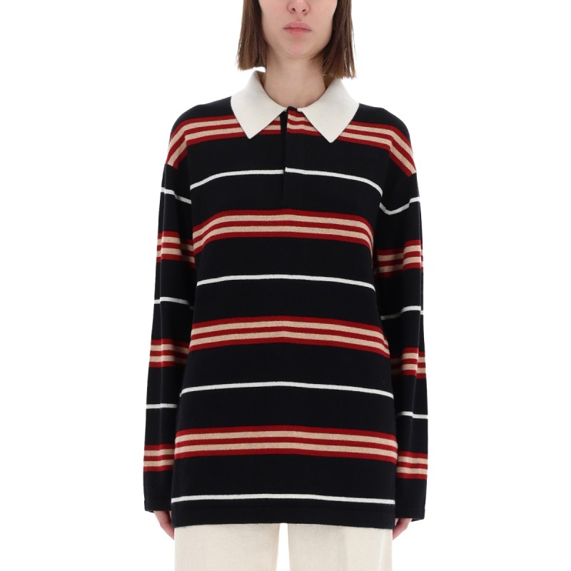 "STRIPED RUGBY" POLO SHIRT