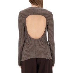 RIBBED TOP WITH OPEN BACK
