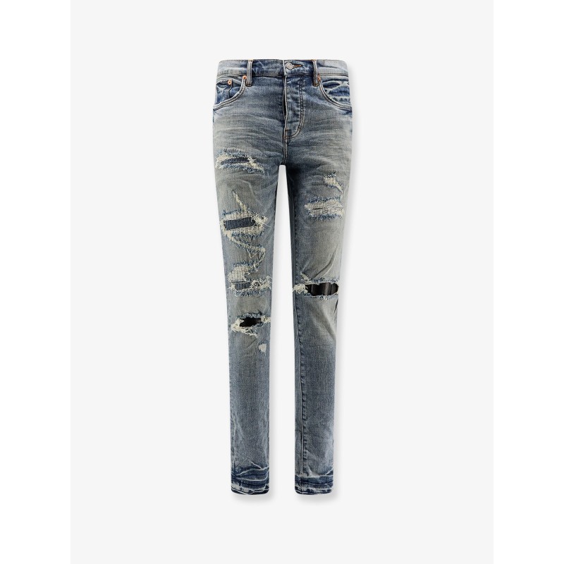 Slim Fit jeans wth destroyed effect