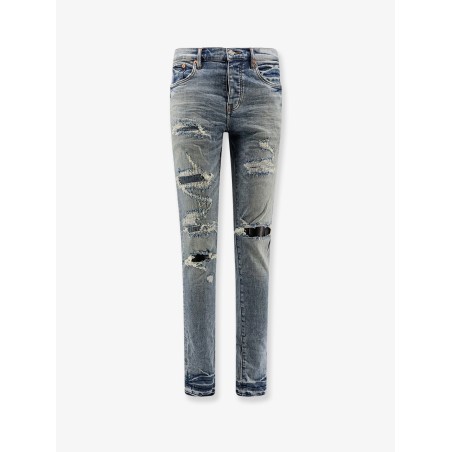 Slim Fit jeans wth destroyed effect