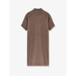 Mohair and virgin wool dress with sequins