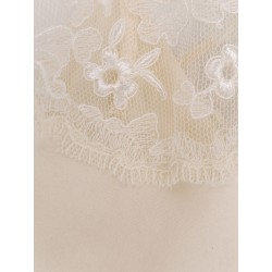 Silk top with lace detail