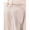 Equestrian stretch viscose and wool twill trousers with Monili