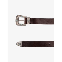 Leather pull-up belt