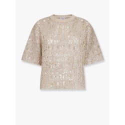 Dazzling mohair, silk and linen sweater