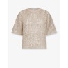 Dazzling mohair, silk and linen sweater