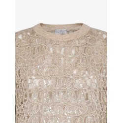Dazzling mohair, silk and linen sweater