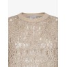 Dazzling mohair, silk and linen sweater