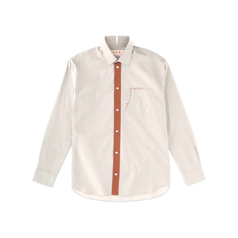 SHIRT WITH EMBROIDERED LOGO