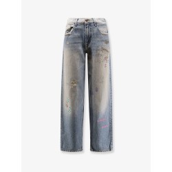 Lucky Stone-Washed cotton Jeans