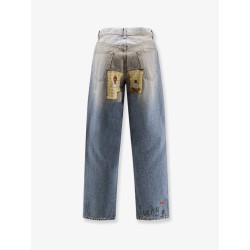 Lucky Stone-Washed cotton Jeans