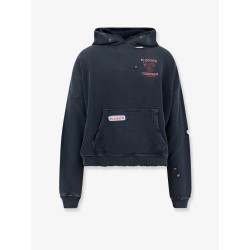 Paly cotton sweatshirt with Destroyed effect