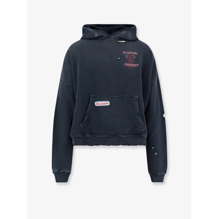 Paly cotton sweatshirt with Destroyed effect