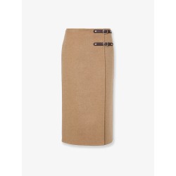 Curzio camel midi skirt