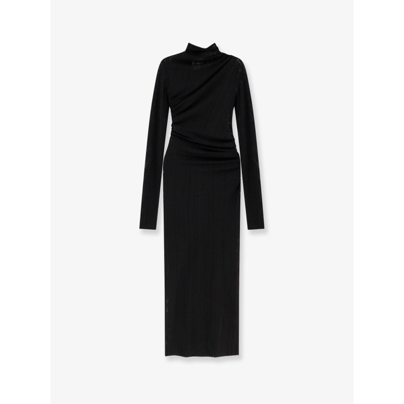 Olga viscose blend mesh dress