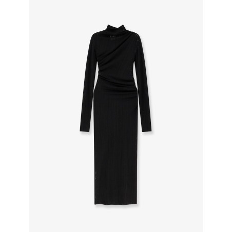 Olga viscose blend mesh dress