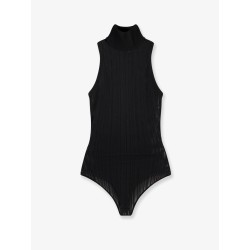 Blair perforated fabric body top